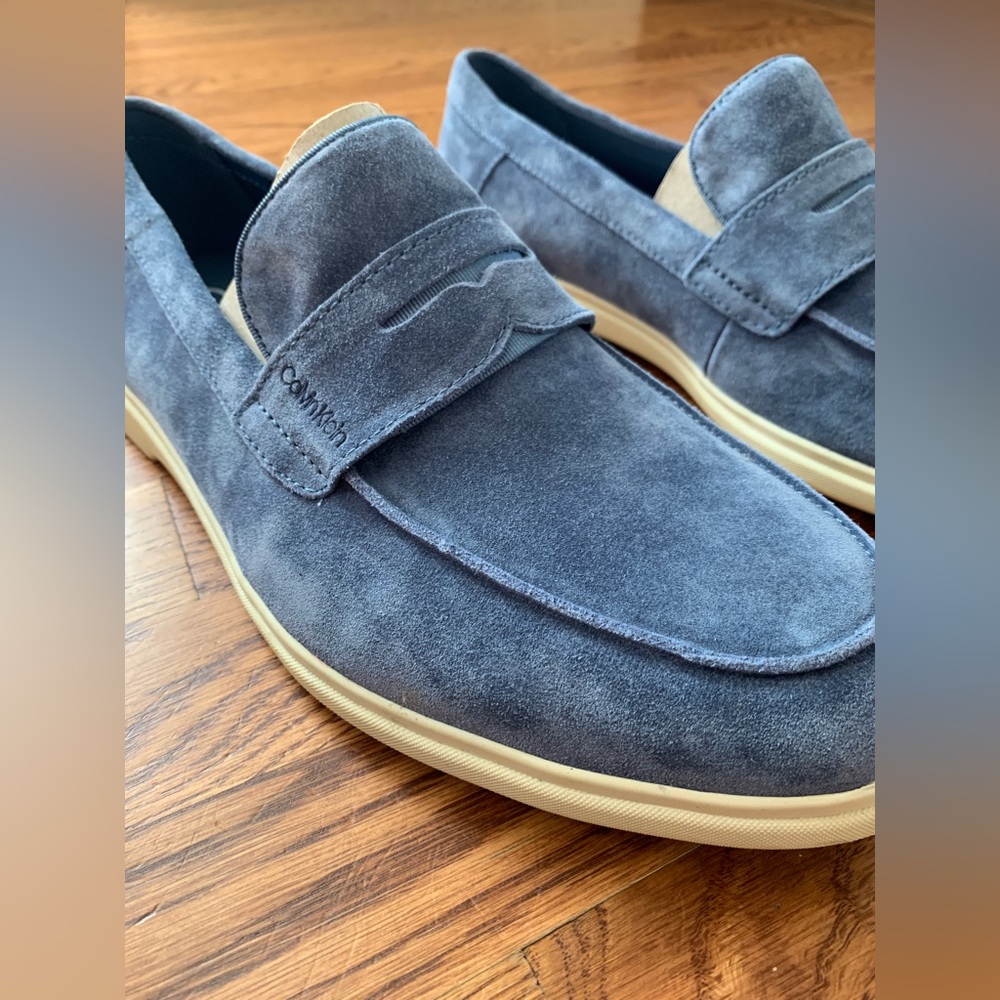 Calvin Klein Slip On Suede Penny Loafers